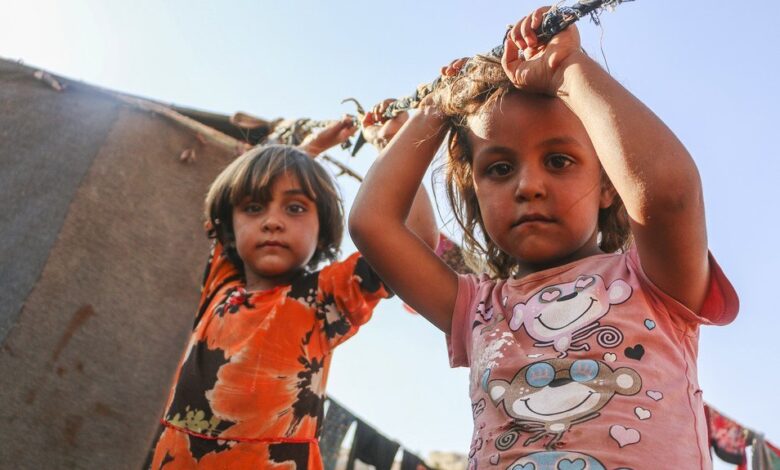 جرائم العدوان التركي الأطفال