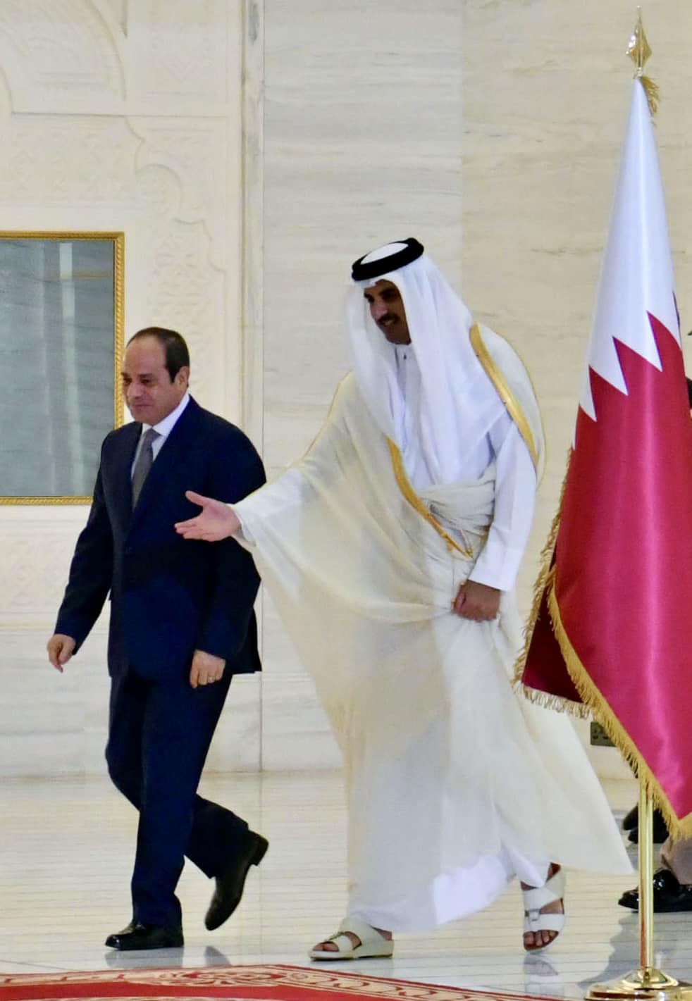 السيسي يستقبل ملك إسبانيا 