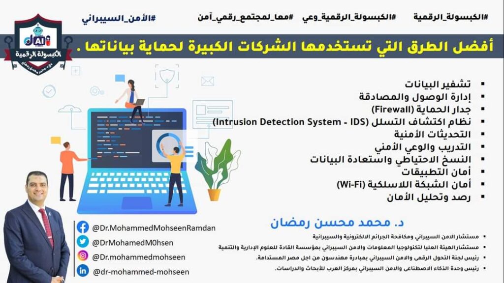  الشركات الكبيرة لحماية بياناتها