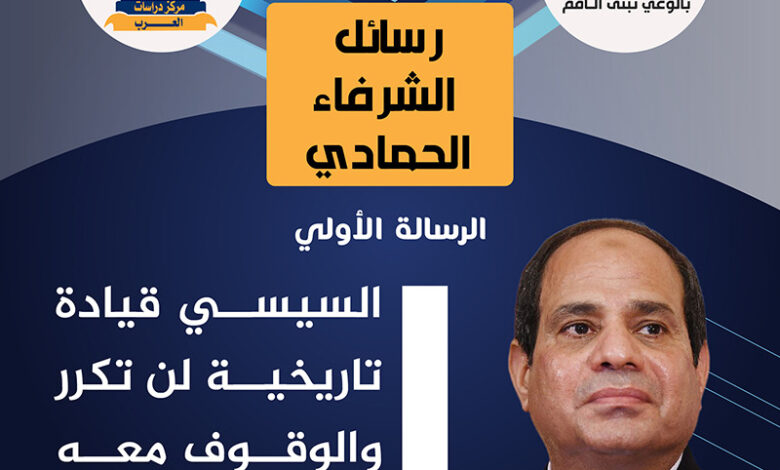أهلا بكم في أولى حلقات رسائل الشرفاء الحمادي ضمن المشروع العربي الفكري الثقافي التنويري