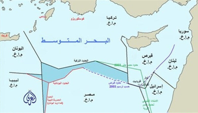 ترسيم الحدود البحرية المتوسط